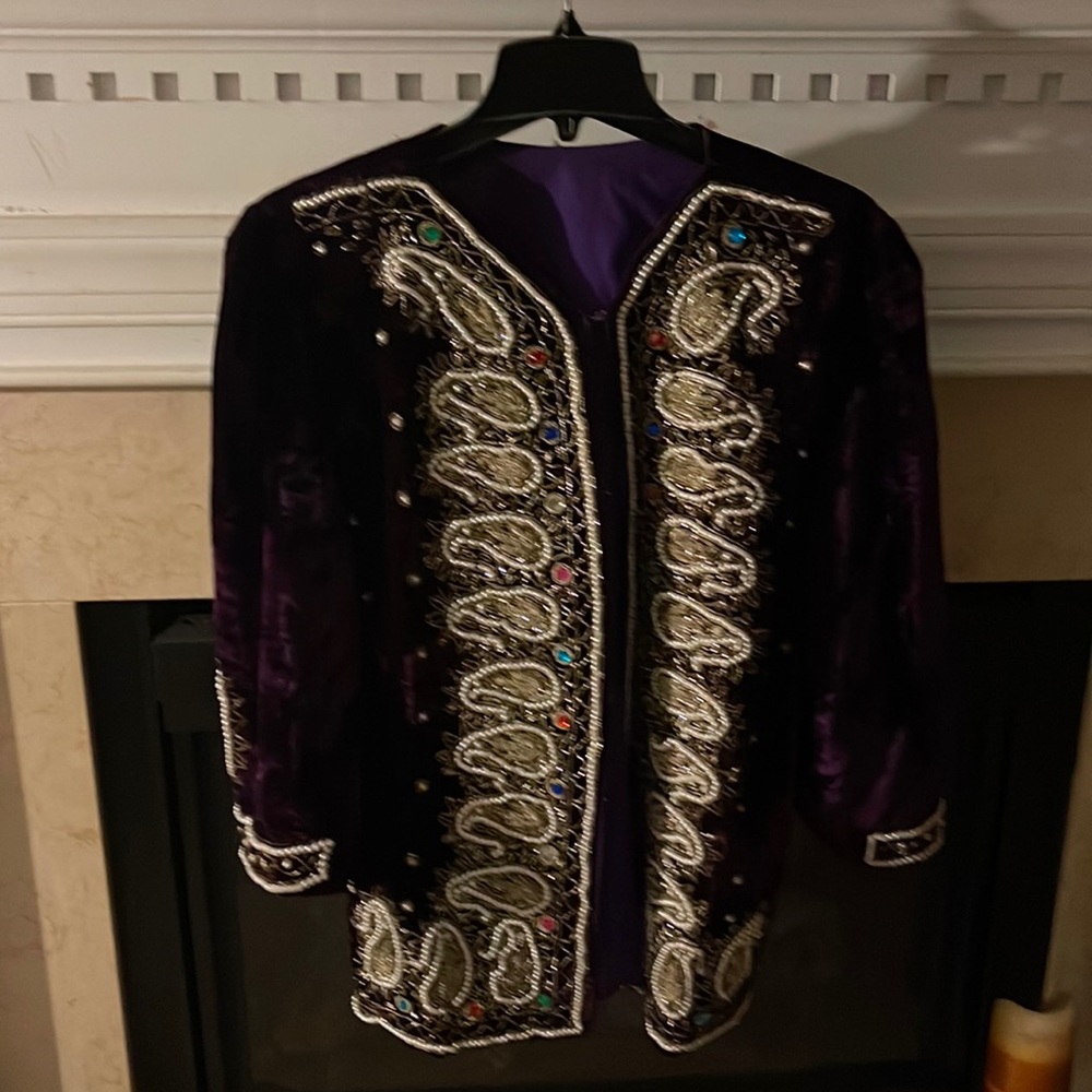 Gorgeous vintage one of kind velvet jacket